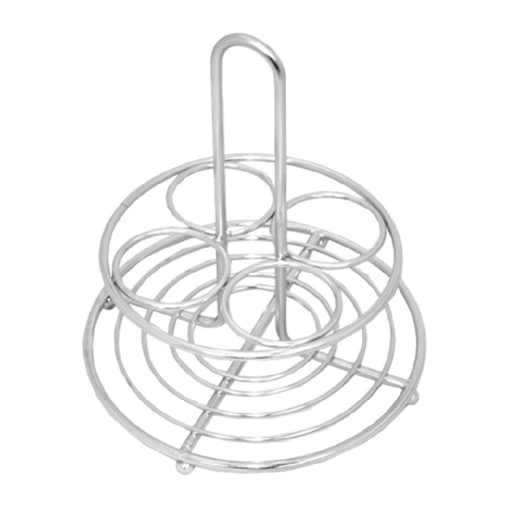 Service Ideas STOH4 Service Ideas Condiment Shaker/Caddy 4 Compartment Polished Stainless