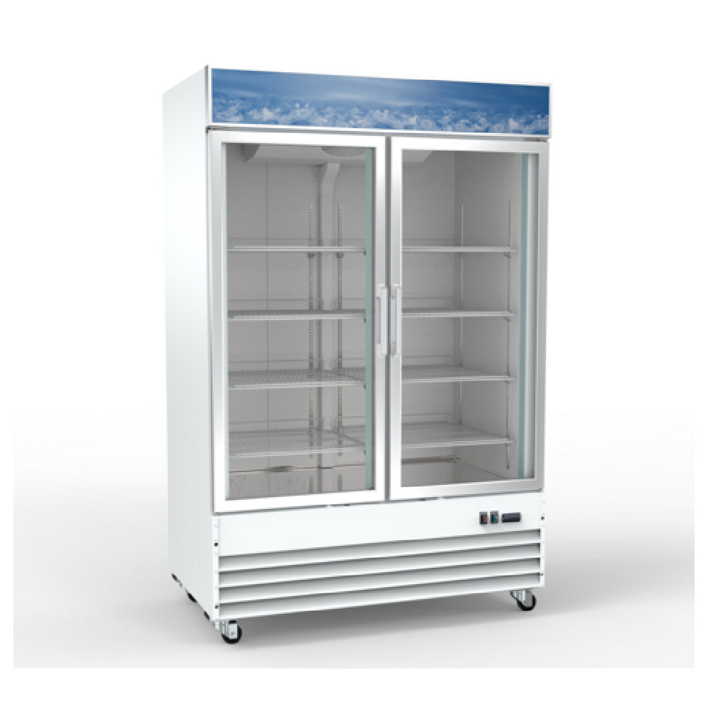 Hubert 126302 - Kratos® 67K-207 Swing Door Merchandiser, 53 1/8"W X 31 7/8"D X 79 3/8"H (exterior)