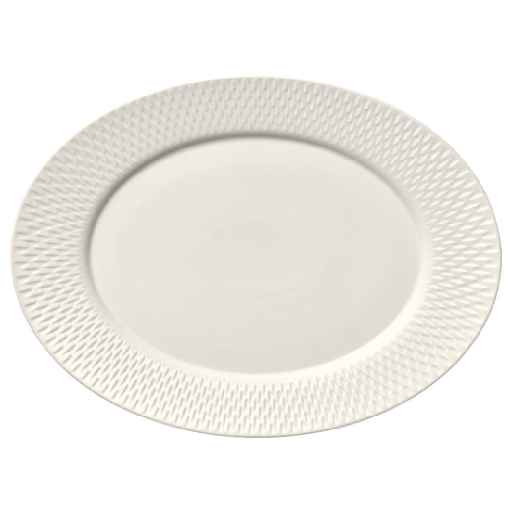 Bauscher Hepp 692074 - Platter, 9.4" X 7.1", Oval With Rim Relief