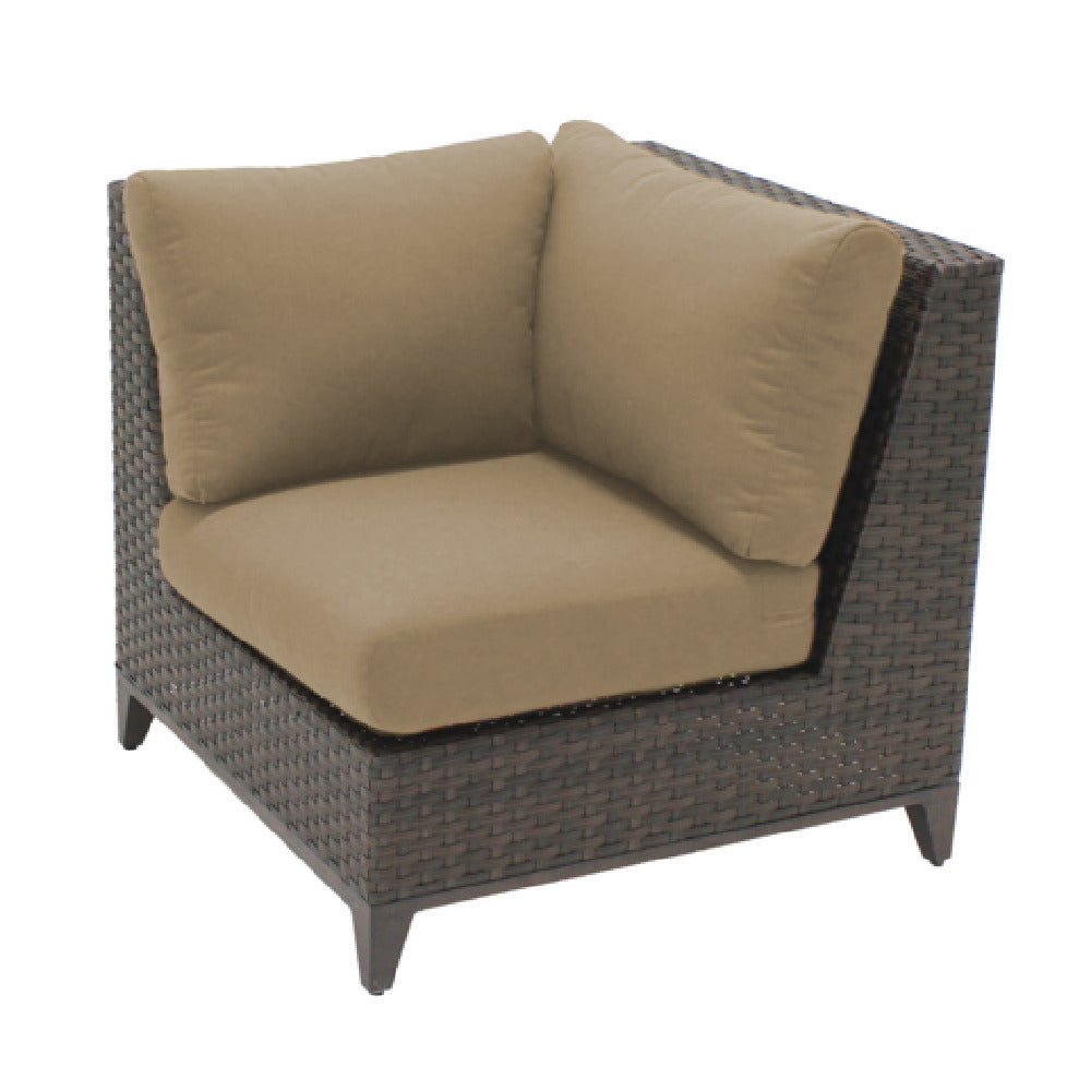 Plantation Prestige Commercial Furniture 8790100-025422 Savannah Corner Sofa Section Deep Seating With Sunbrella® Fabric Cushions