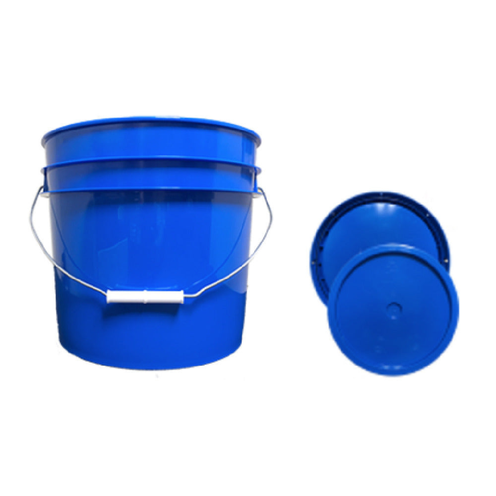Buccaneer Container Corp 2006448050 (Buccaneer) Bucket With Blue Lid (3.5) Gallon (custom Printed) (6 Each Per Case)