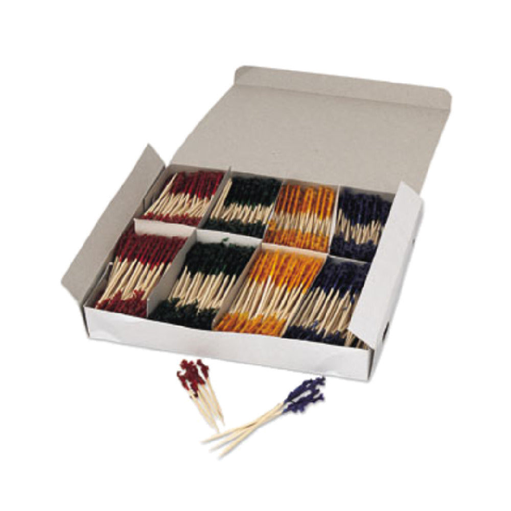 Alegacy Foodservice Products FC25 Toothpick Frills 4-1/4"L Round