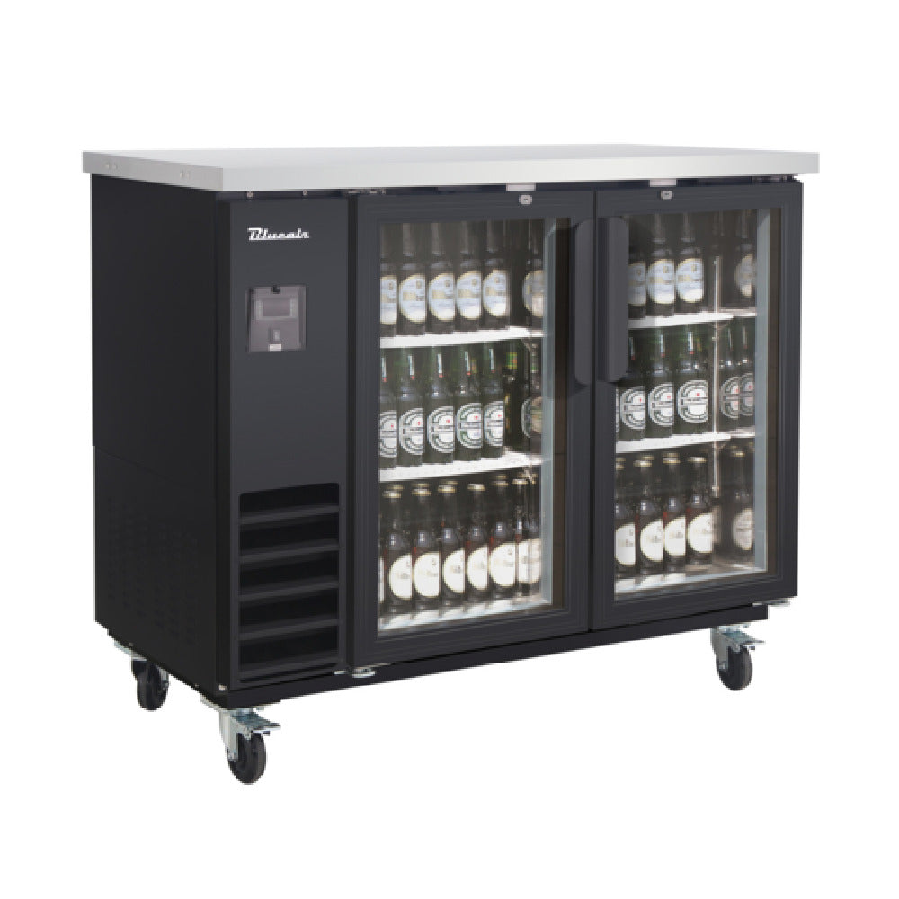 Blue Air BLNBB-48BG-HC - Back Bar Cooler, Narrow Depth, Two-section