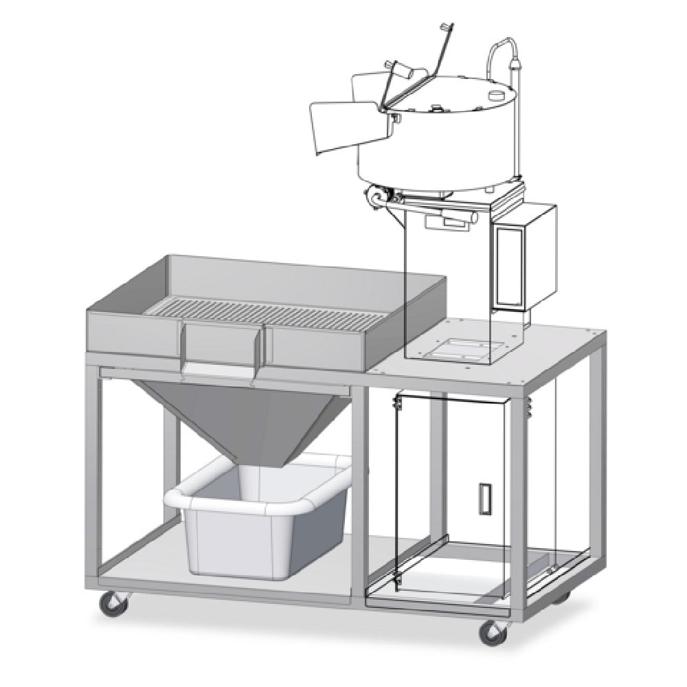 Gold Medal 2790-00-101 - Single Kettle Pro Plant Stand (for Cornado), Modular Table System