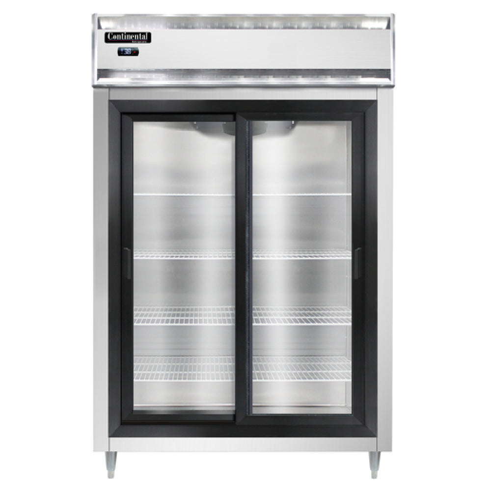 Continental Refrigerator D2RSNSGD Designer Line Refrigerator Reach-in Two-section