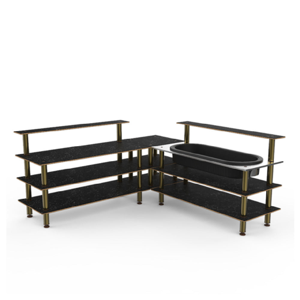 Steelite MGCMLB01MBXF Mogogo Buffet Solutions Modular Cooling Corner Station 3-tier