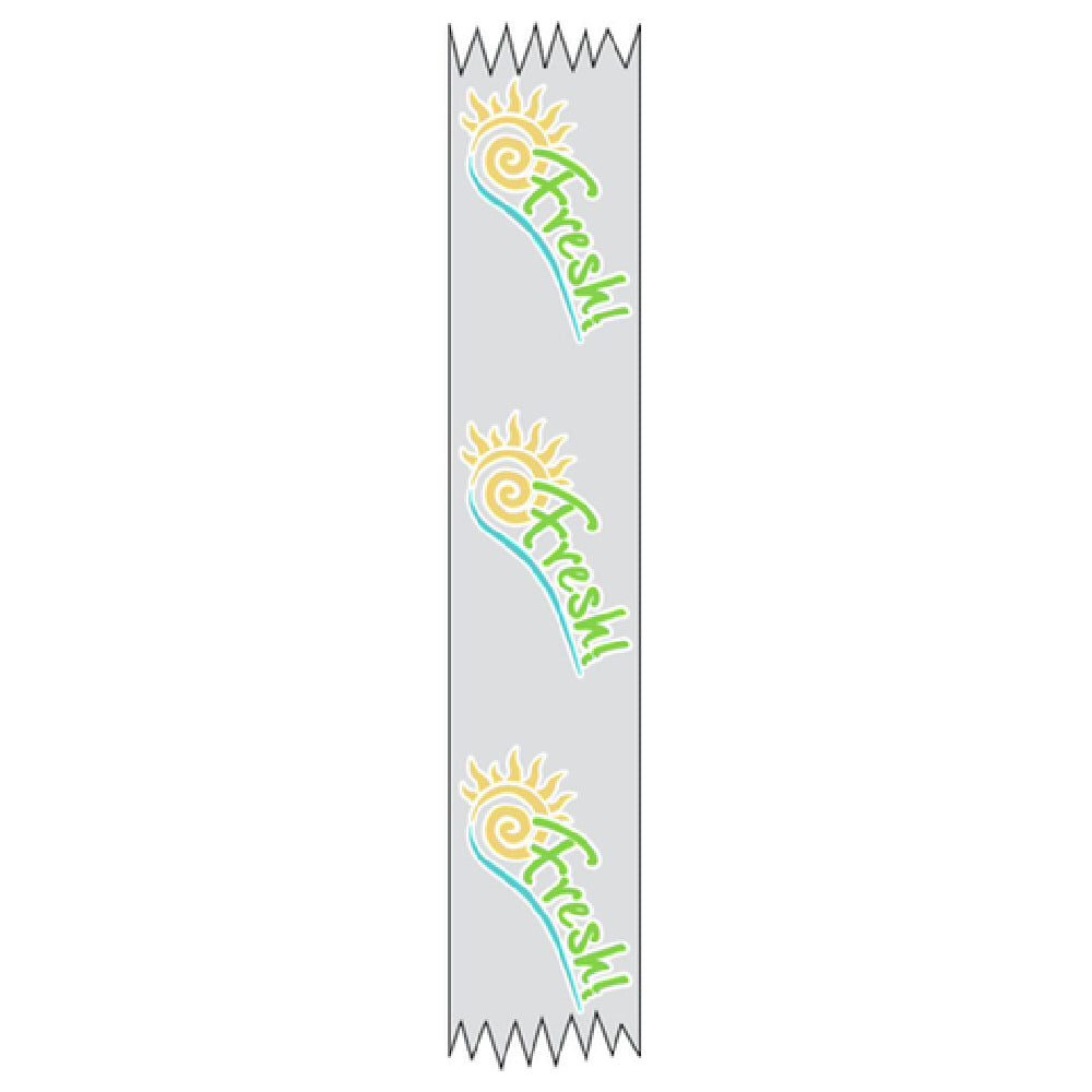Hubert 80178 - Merchandising Food Tape, "Fresh" With Sun Design, 1" X 500' Roll