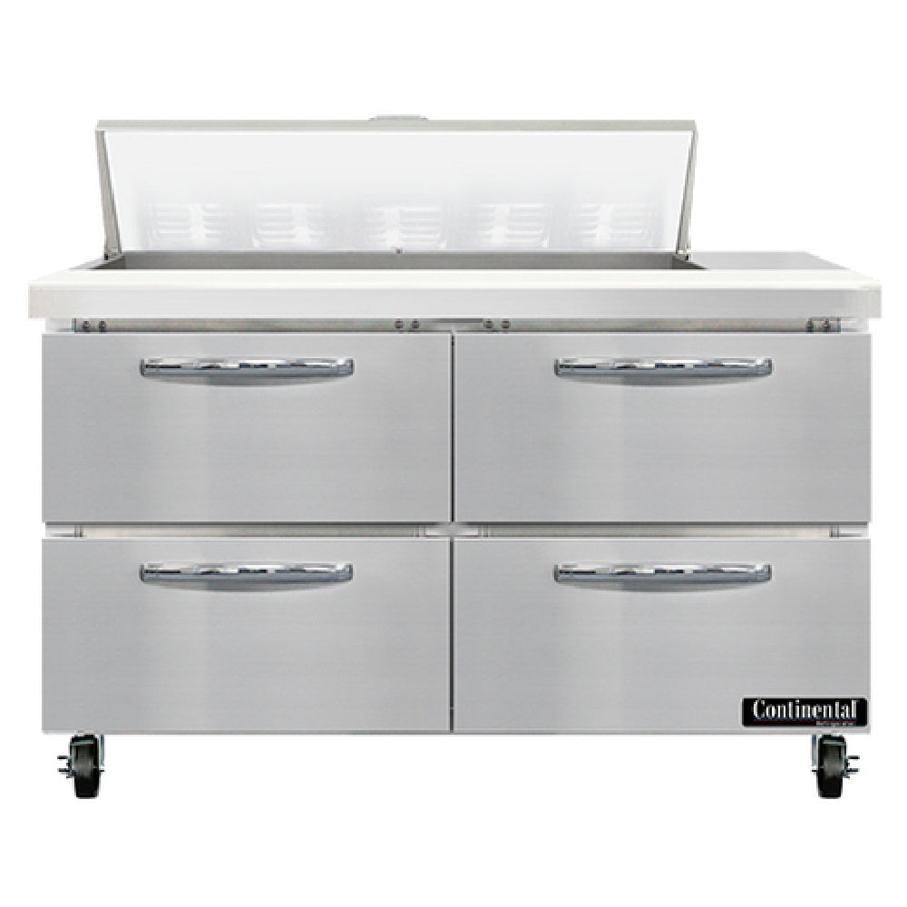Continental Refrigerator SW48N10-D Sandwich Unit 48"W 13.4 Cu Ft Capacity