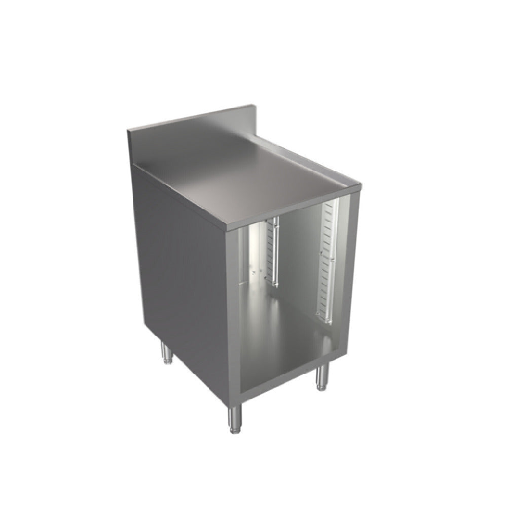 BK Resources UBC-21-W18 Well Series Underbar Cabinet 24"x21" Flat Top With Raised Edge