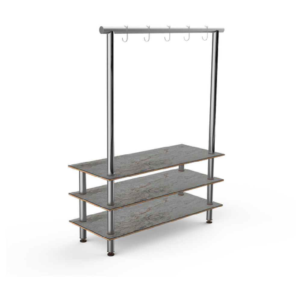 Steelite MGCMLA06GSXF Mogogo Buffet Solutions Modular Classic Arch Unit 3-tier