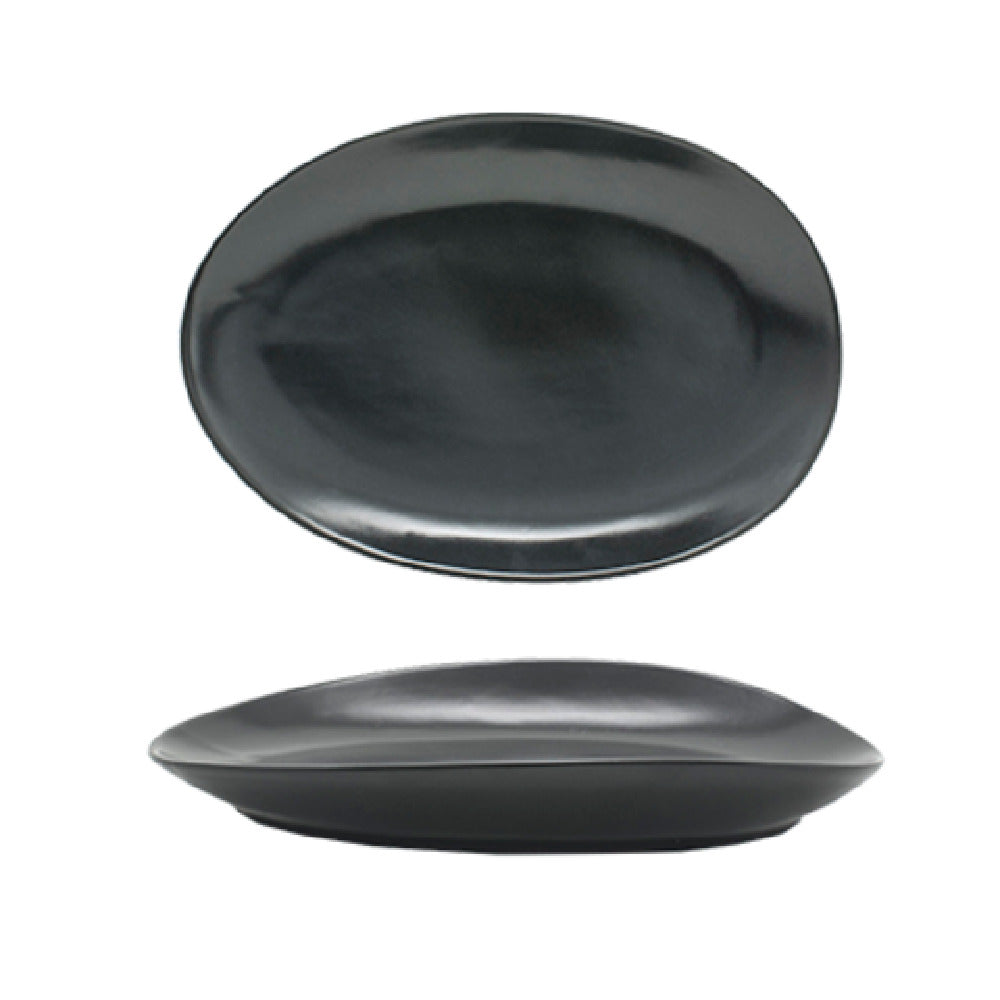 FOH DSP033BKP22 Tides™ Plate 8" X 5-1/2" Oval