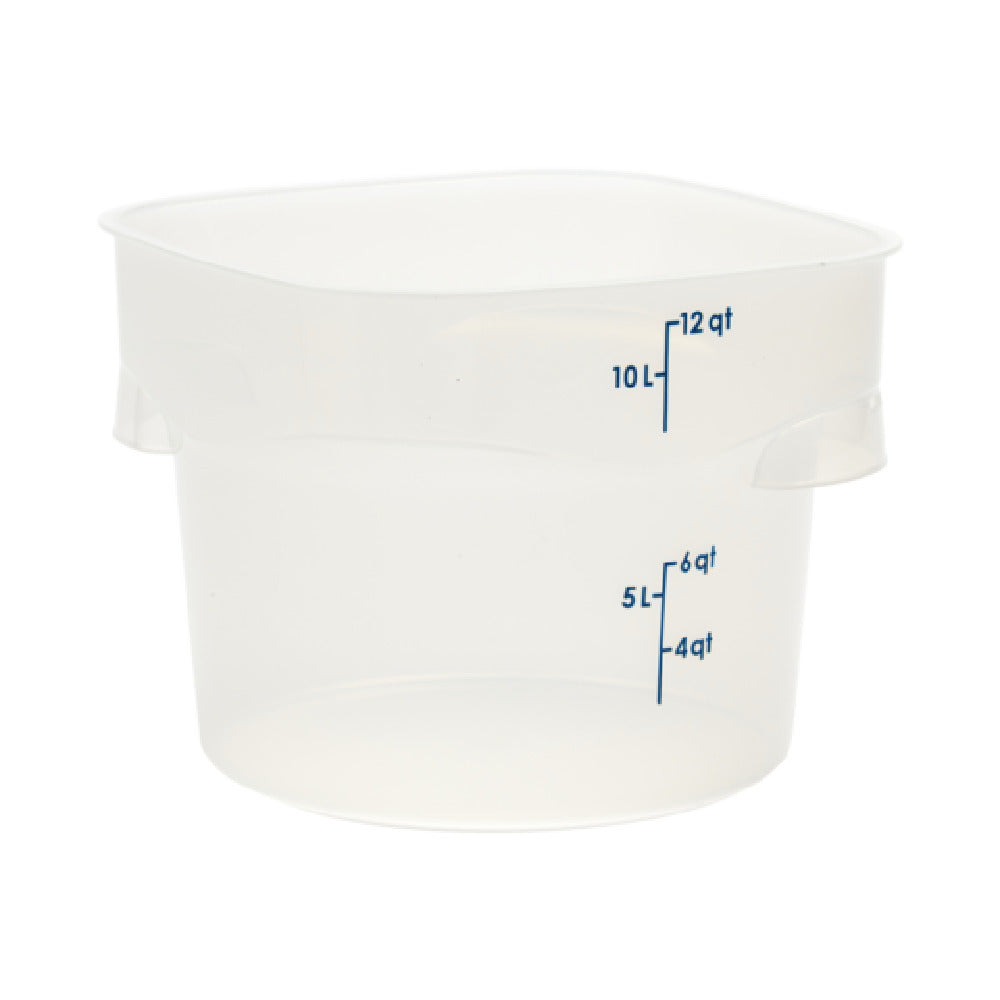 Cambro 12RFSPROPP190 CamRound® FreshPro Round Food Container 12 Qt. 11.4"L X 11.4"W X 8.9"H
