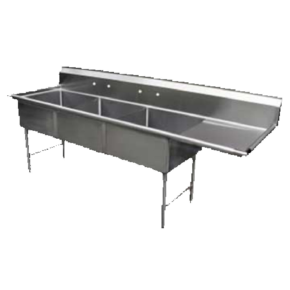 GSW USA SH24243R Sink Three Compartment 99-3/8"W X 30"D X 45"H