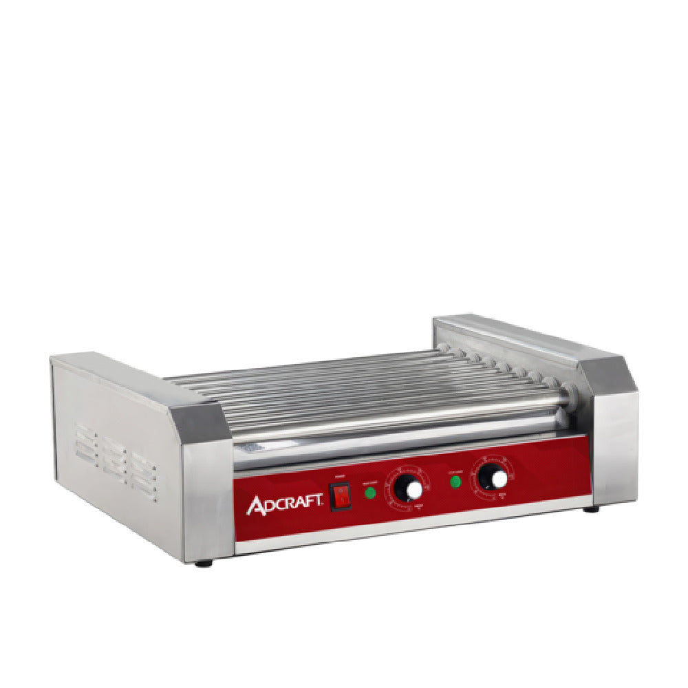 Admiral Craft HRG-09 - Adcraft Hot Dog Grill, 16" L X 22.60" W X 7.30" H, Manual Controls