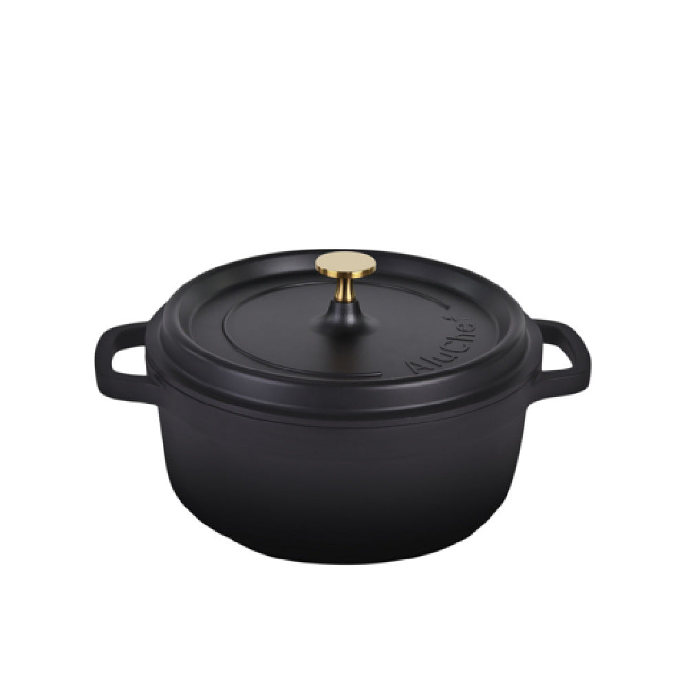 Steelite AP240011G Casserole Dish With Gold Knob 4.5 Qt 12.375W" X 10"D X 6.5"H