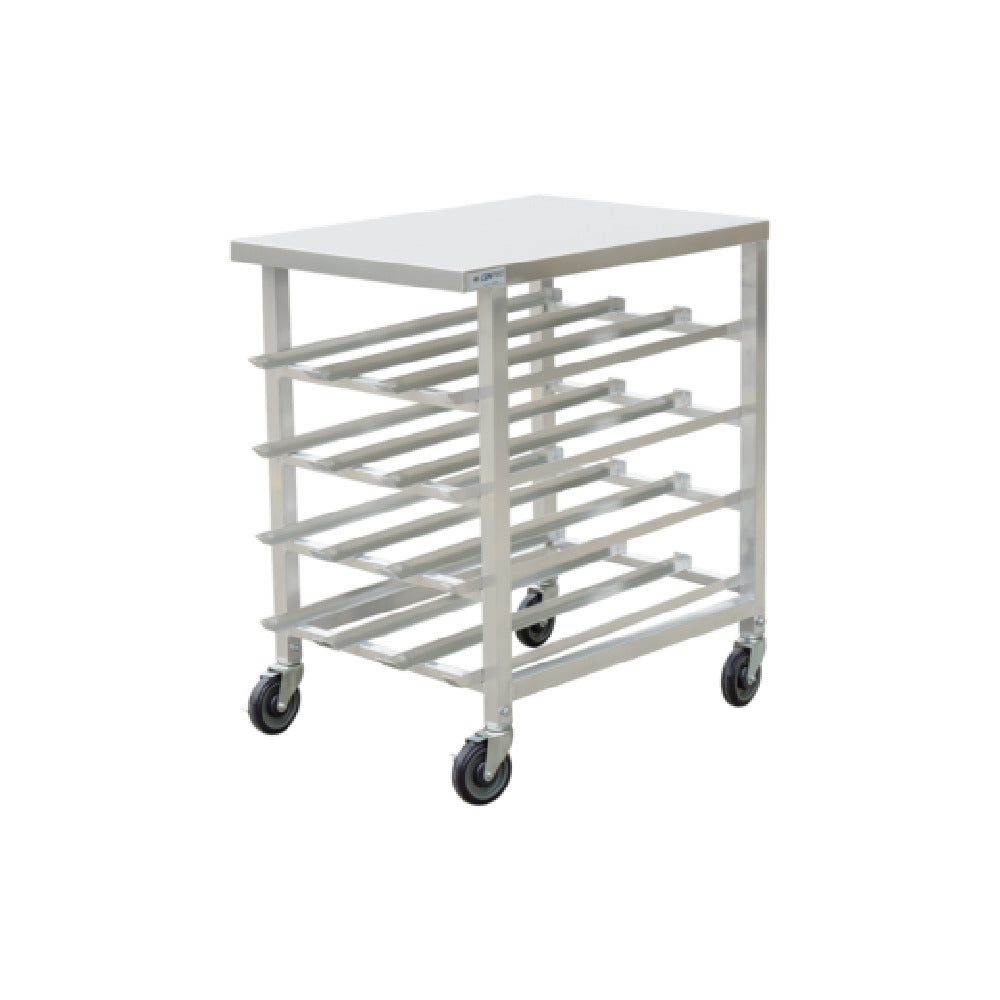 Hubert 88812 - Mobile Can Rack, 1/2 Size Fully Welded, Fits #5/10 Cans