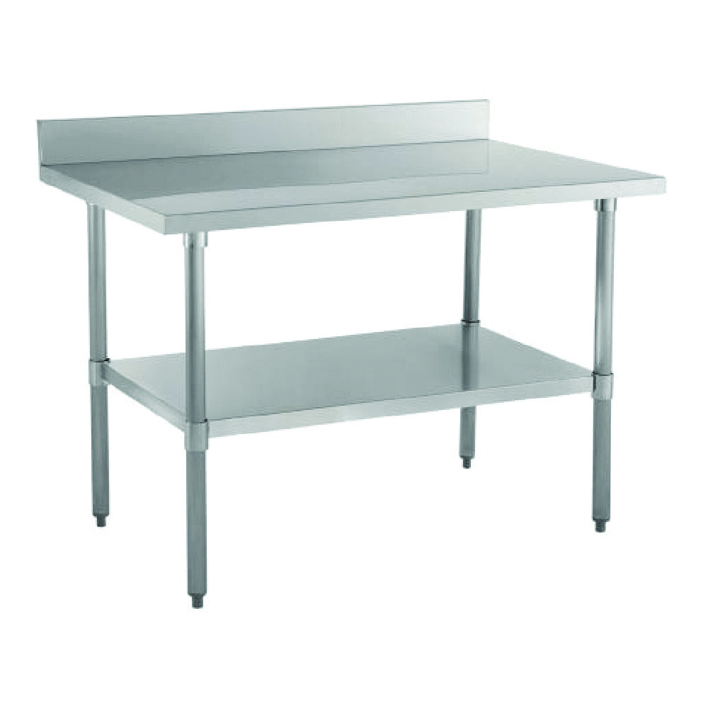 Hubert 71382 - Kratos Worktable, 30"x48", With 4" Backsplash And Undershelf