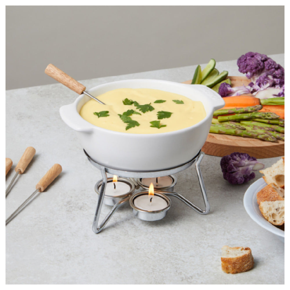 BOSKA 853548 - Boska Cheese Fondue Set Party, 8.03''W X 6.14''D X 6.22''H, Ceramic Pot