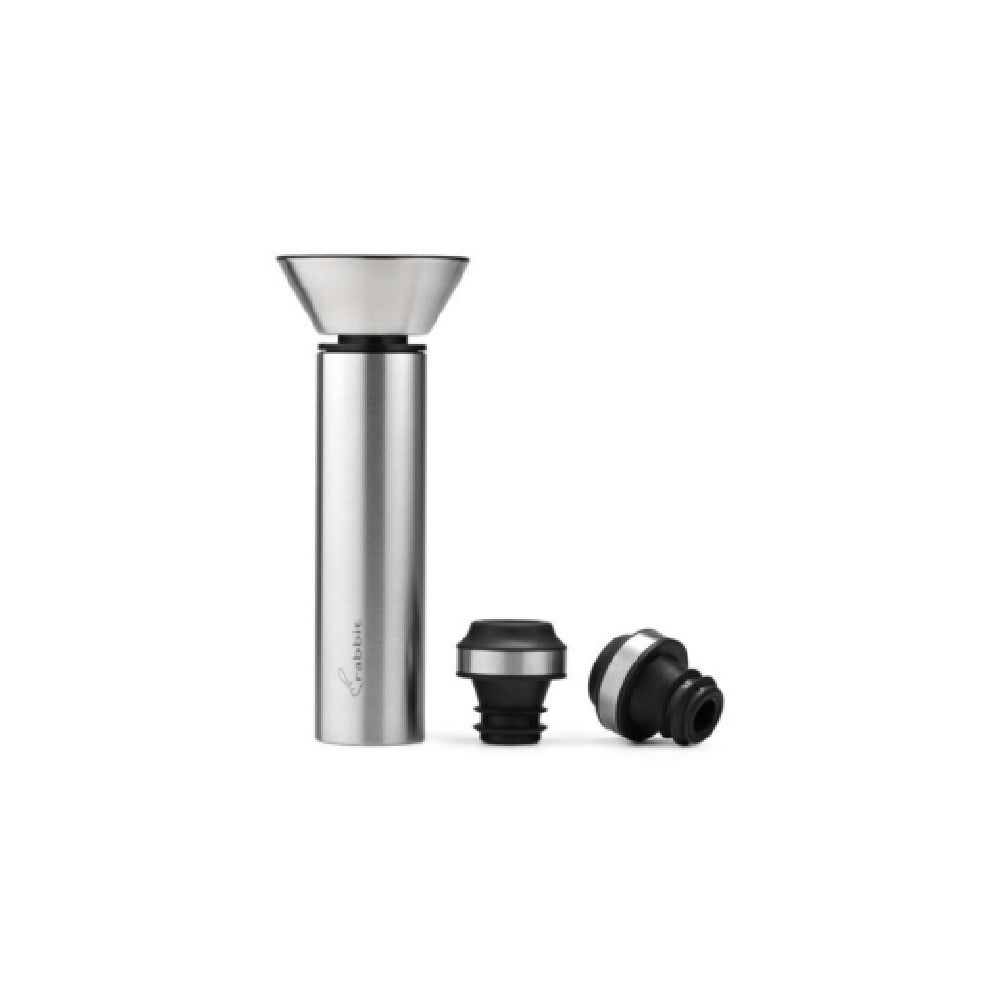 Taylor 5313190 Vacuum Wine Preserver With 2 Stoppers Black