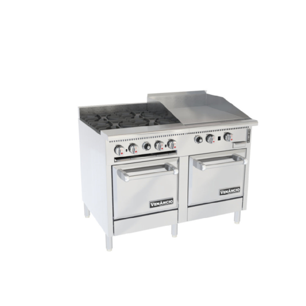 Venancio USA R482ST-24B24G_NAT - Restaurant Range, Gas, 48"W