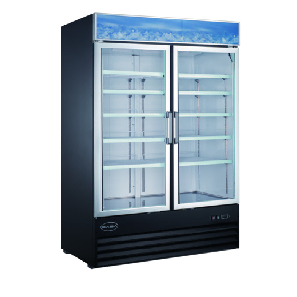 SABA SM-45R Refrigerator Merchandiser Reach-in Two-section