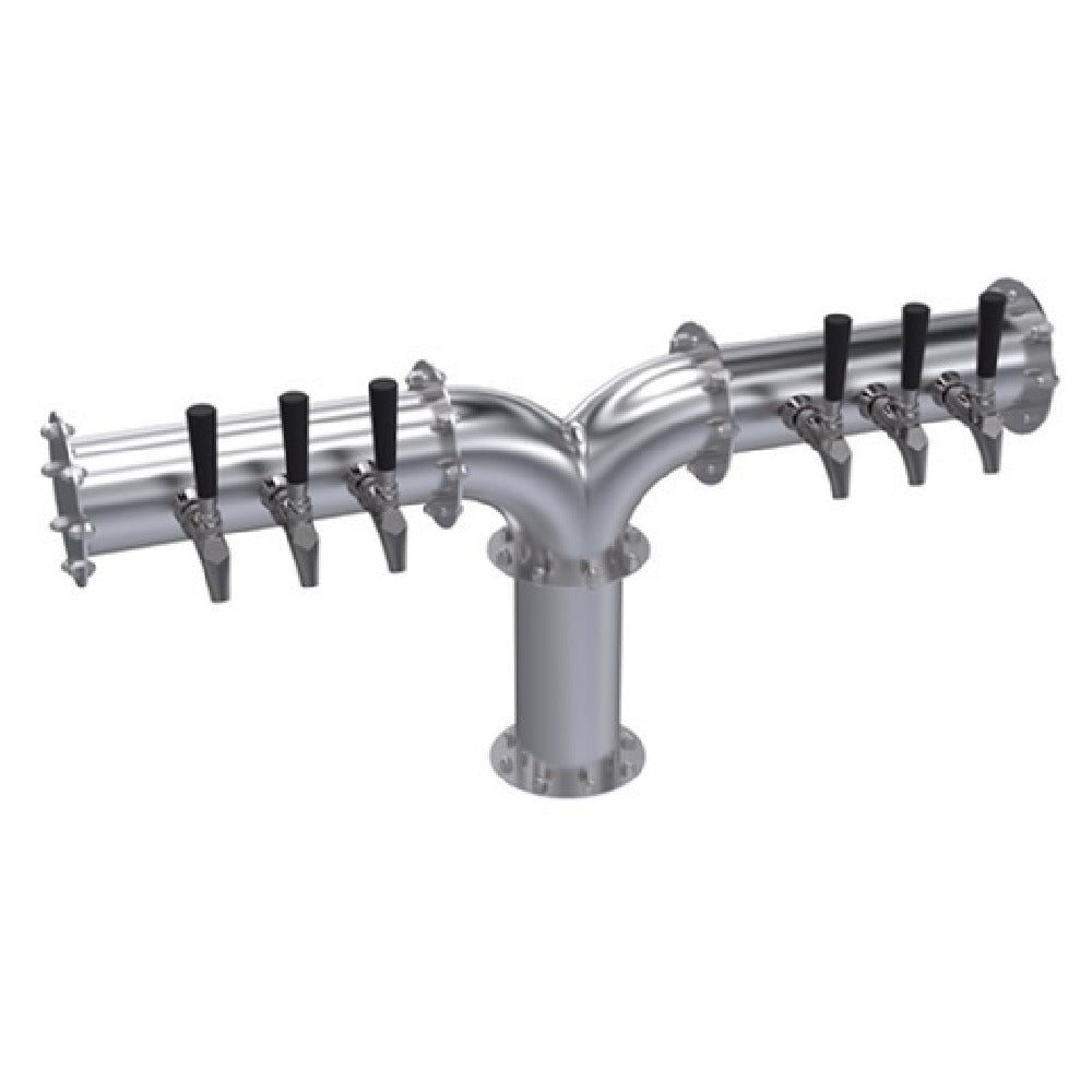 Krowne KPY-6A Krowne Pipe Y-Tower Six Faucets Handles And Faucets Not Included