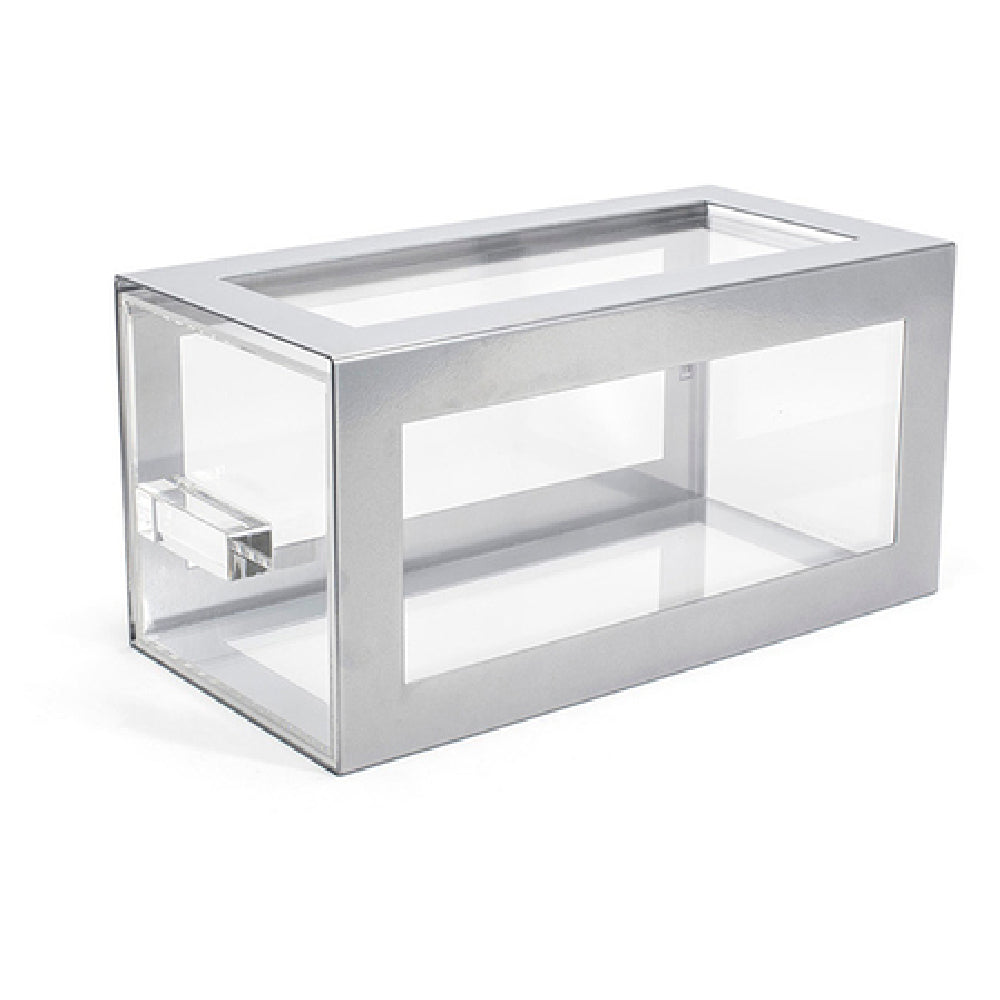 FOH BHO123BCI20 Metal Housing/Drawer Set Silver Includes One BRI014BCI28 13" Metal Risers Set Of 2 Silver