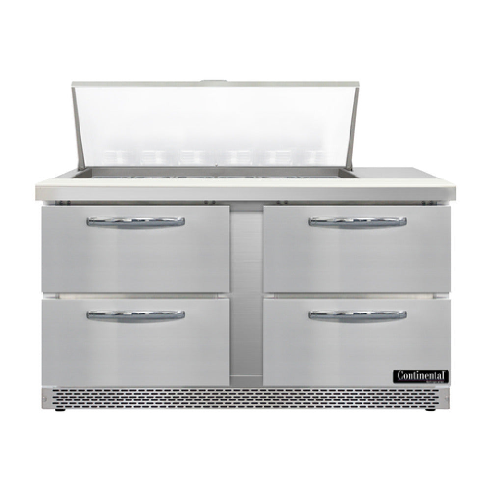 Continental Refrigerator D60N18M-FB-D Designer Line Mighty Top Sandwich Unit Front Breather