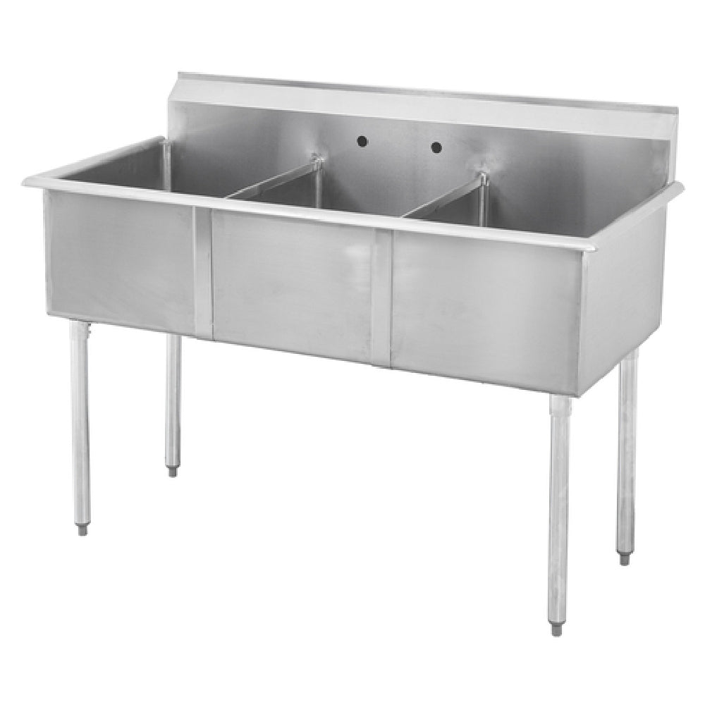 Sapphire Manufacturing SMSQ2424-3 Budget Sink Three Compartment 75"W X 27-1/2"D