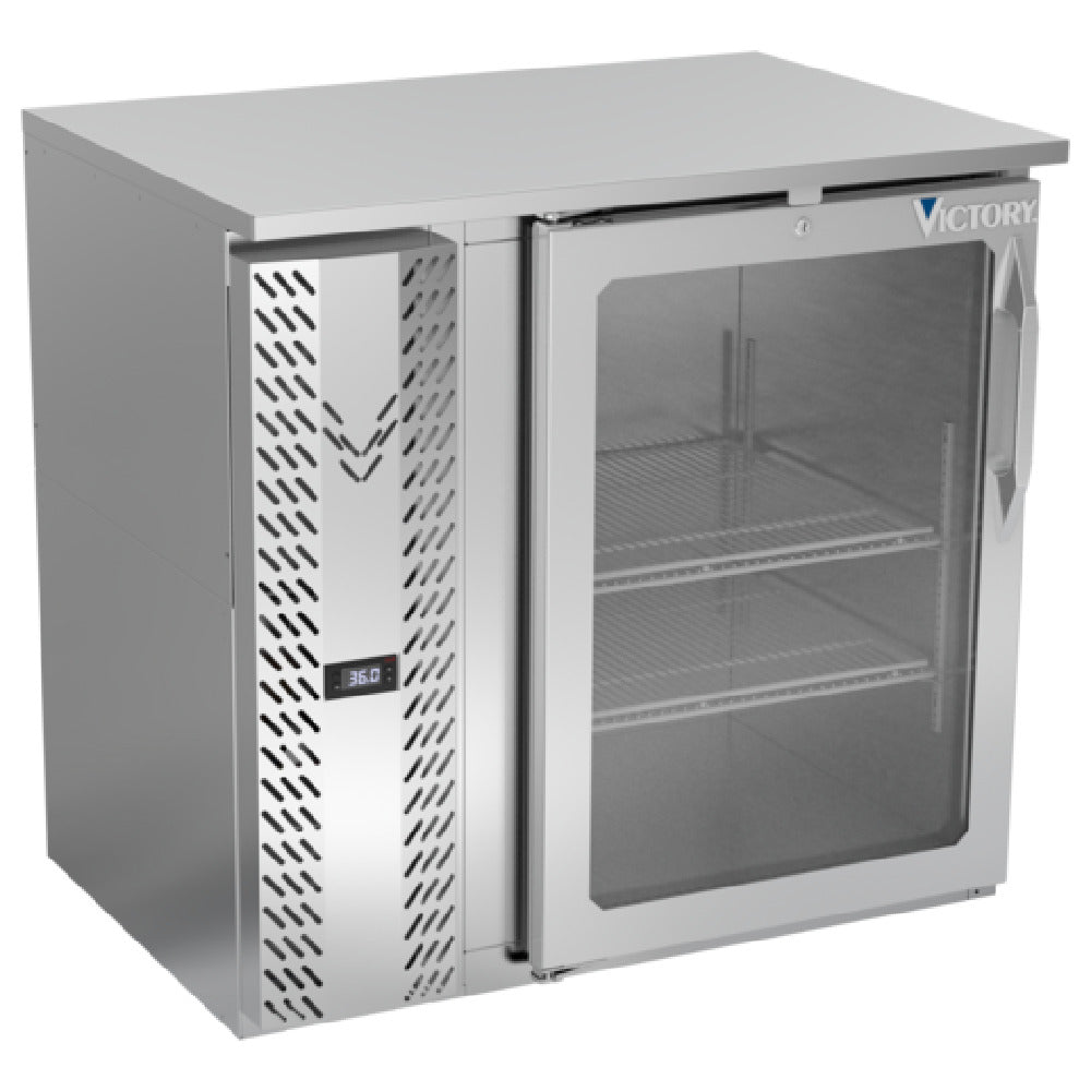 Victory VBBN36HC-FG-S - Back Bar Refrigerator, Food Rated, One-section