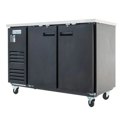 Empura Refrigeration E-KBB60-2-27 Back Bar Cooler 2 Swing Solid Doors 58 3/4"W X 27 5/8"D X 42 1/2"H