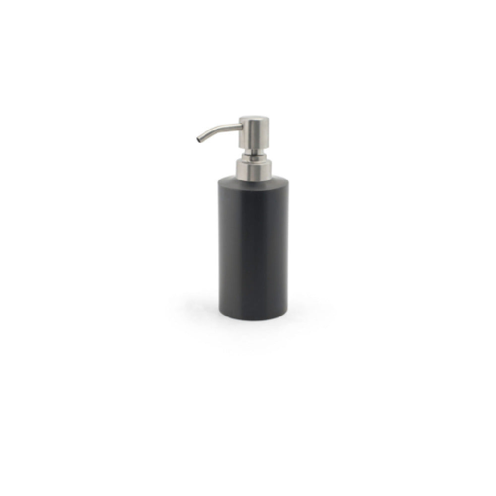 FOH RSP013BKS22 12oz Brushed Stainless Pump Matte Black With Brushed Top Includes One RSP102BSS22 Pump Dispenser Top Silver