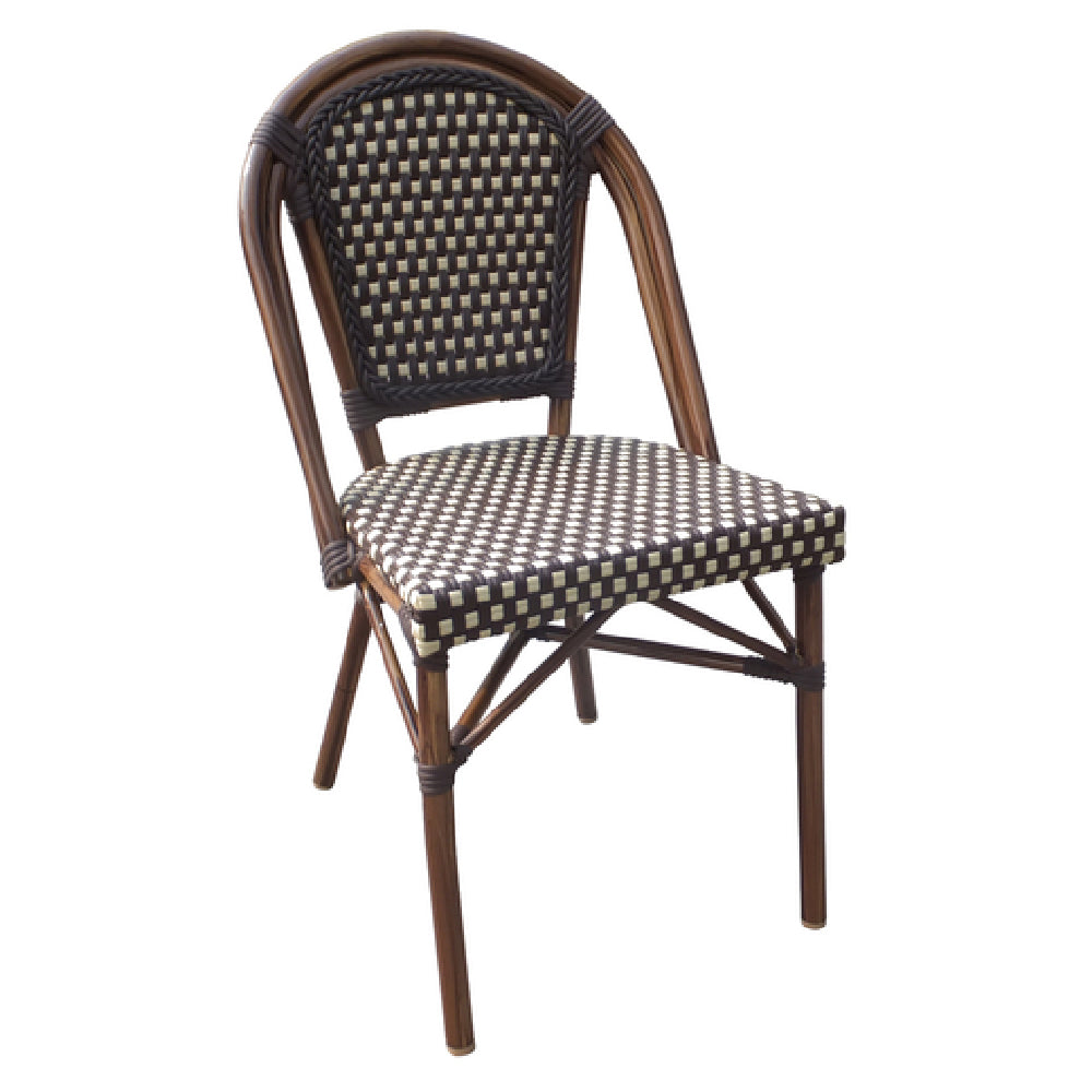 Plantation Prestige Commercial Furniture 2140700-04 Cayman Side Chair Stackable Designed For Outdoor/indoor Use