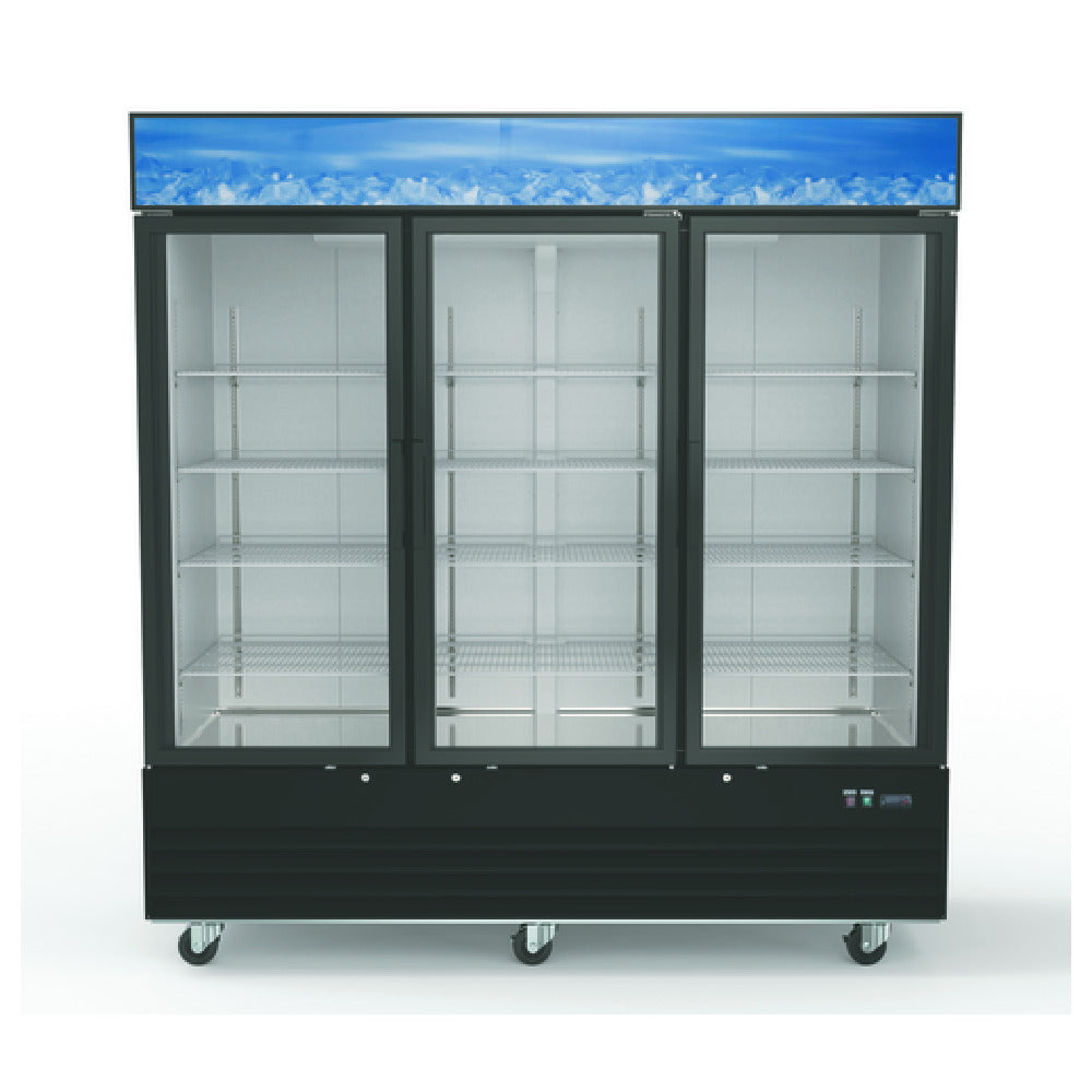 Hubert 186307 - Kratos® 67K-212 Swing Door Merchandiser, 78 3/8"W X 30"D X 80 3/4"H