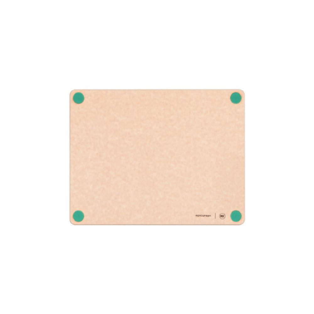 Epicurean 622-14110105 Epicurean HACCP Non-Slip Cutting Board 14.5" X 11.25" X 3/8" In Natural With Green Produce Feet