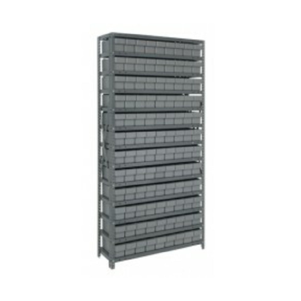 Quantum 1275-501_YELLOW - Shelving Unit, 12"D X 36"L X 75"H, Heavy Duty