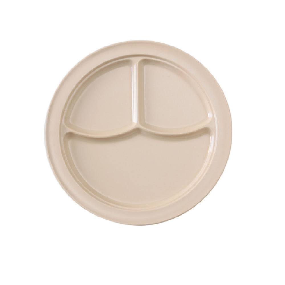 Yanco NS-703T Nessico Compartment Plate 10-1/4" Dia. 3-compartments