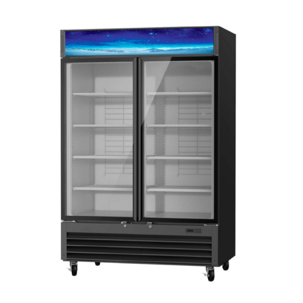 Blue Air BGM49B-HC Refrigerated Merchandiser Two-section 49 Cu. Ft. Capacity