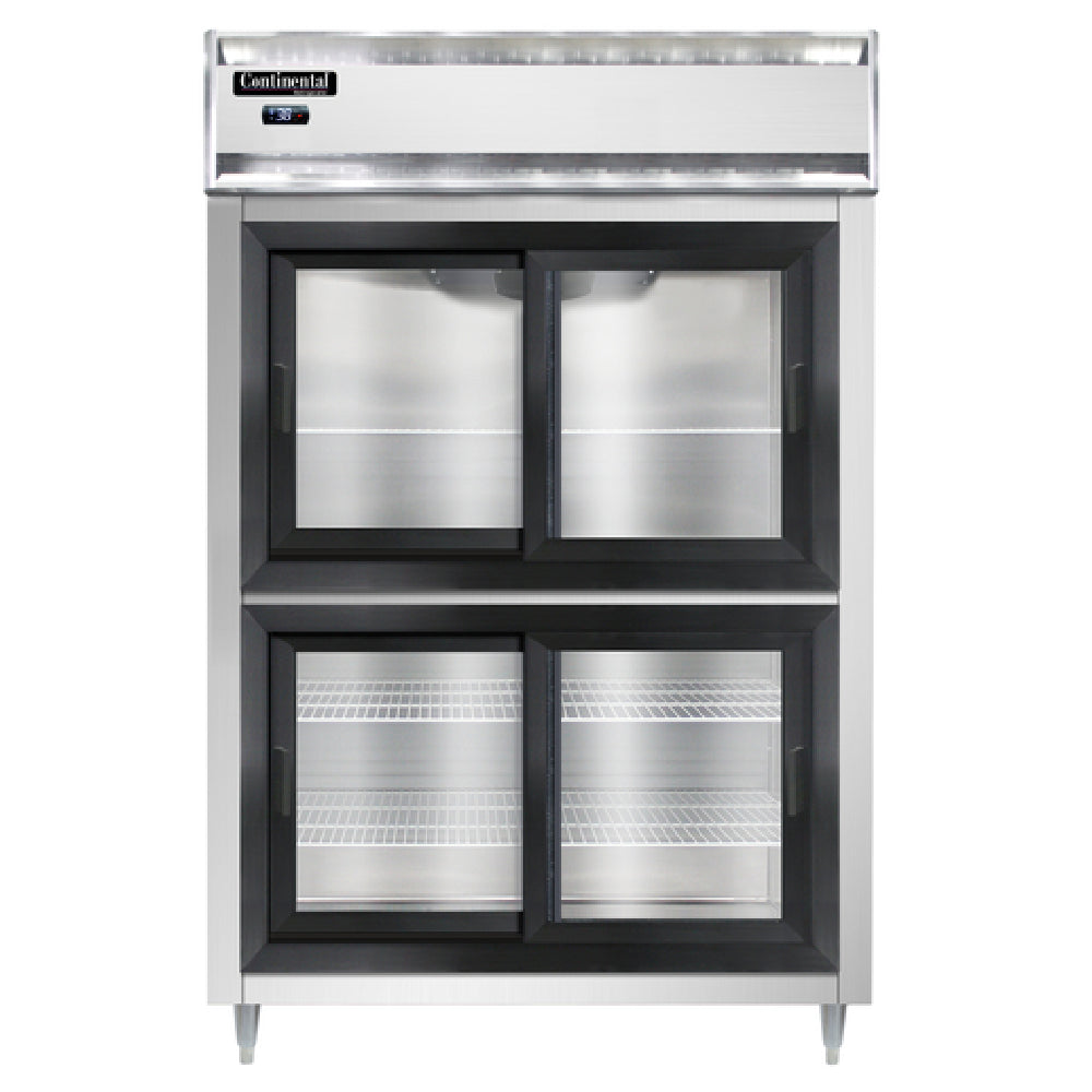 Continental Refrigerator D2RSNSGDHD Designer Line Refrigerator Reach-in Two-section