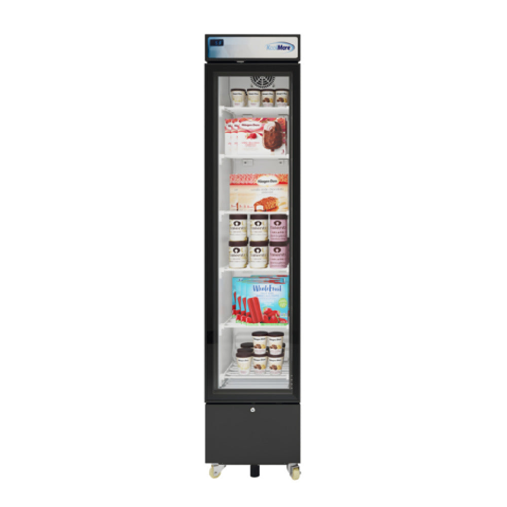 Koolmore KM-MDR-17S KoolMore Slim Commercial Merchandiser Freezer 17"W X 19.25"D X 78.20"H