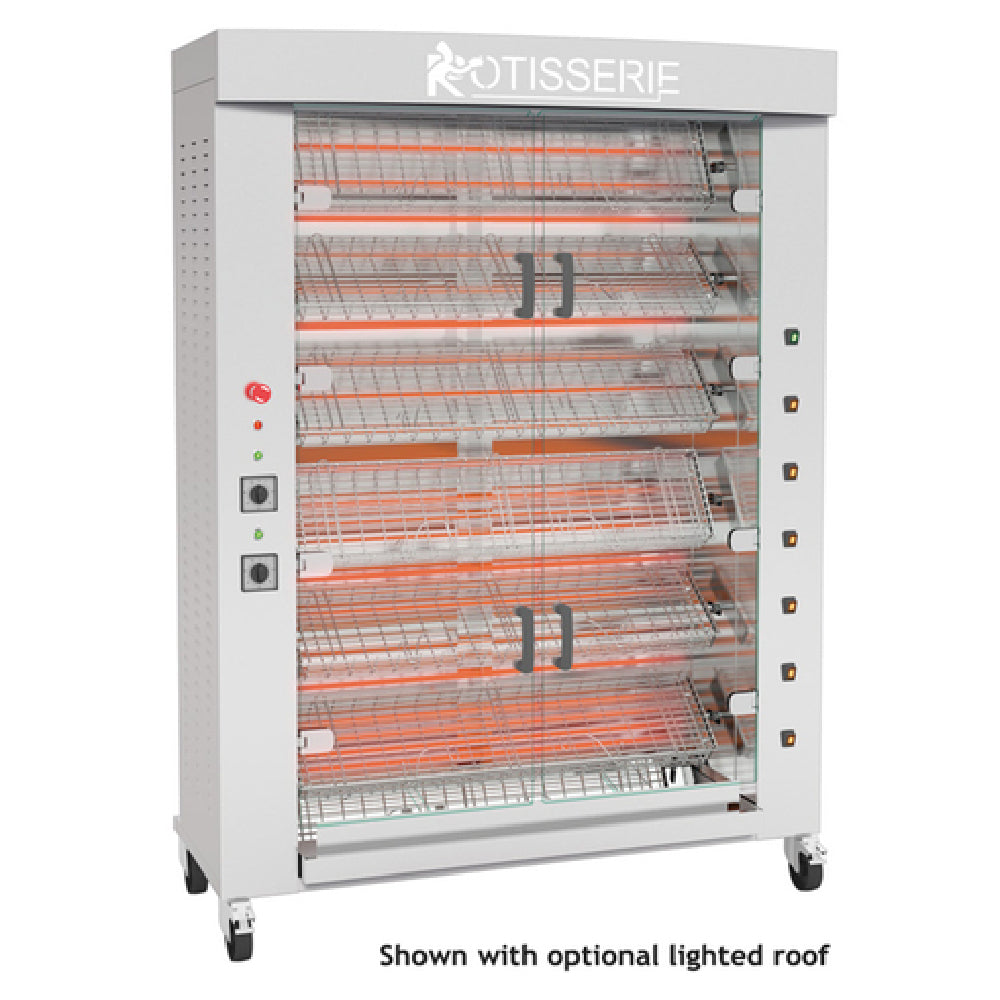 Rotisol FBS1400-6E-SS FlamBoyant SPATCHCOCK Rotisserie Oven Electric Floor Model