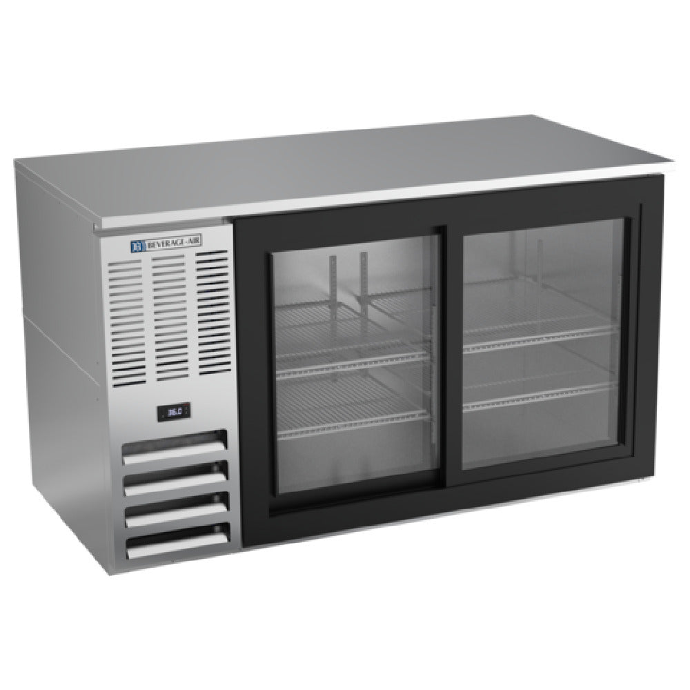 Beverage Air BB58HC-1-F-GS-S - Refrigerated Food Rated Back Bar Storage Cabinet, Two-section