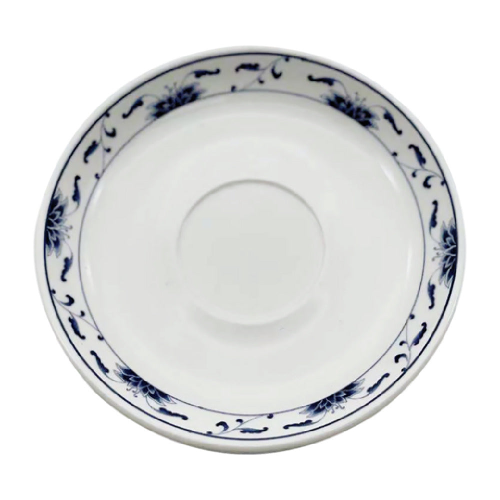 Cameo China 255-80S Blue Lotus Saucer 6" Dia. X 3/4"H (15 Cm X 2 Cm)