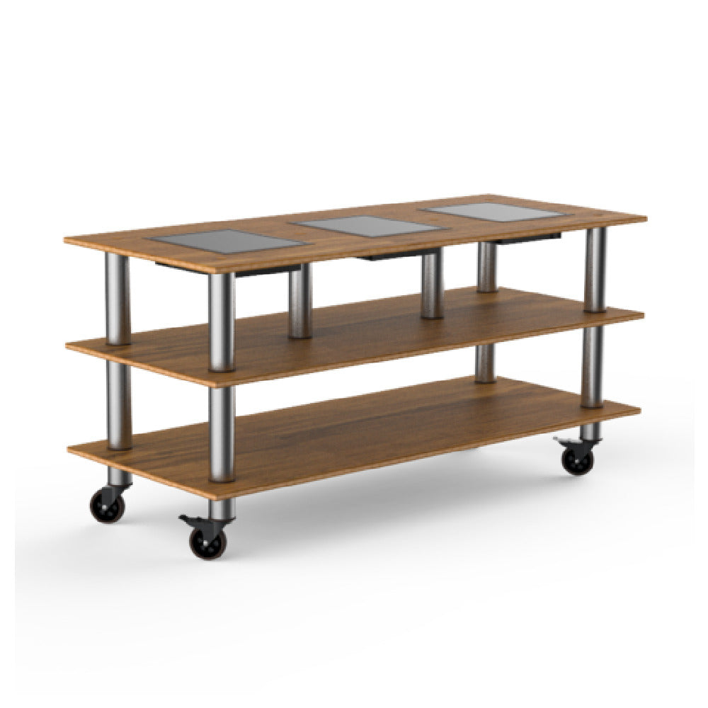 Steelite MGCMLD07BSXW - Triple Warming Station, 71.0" X 29.5" X 35.0", Modular