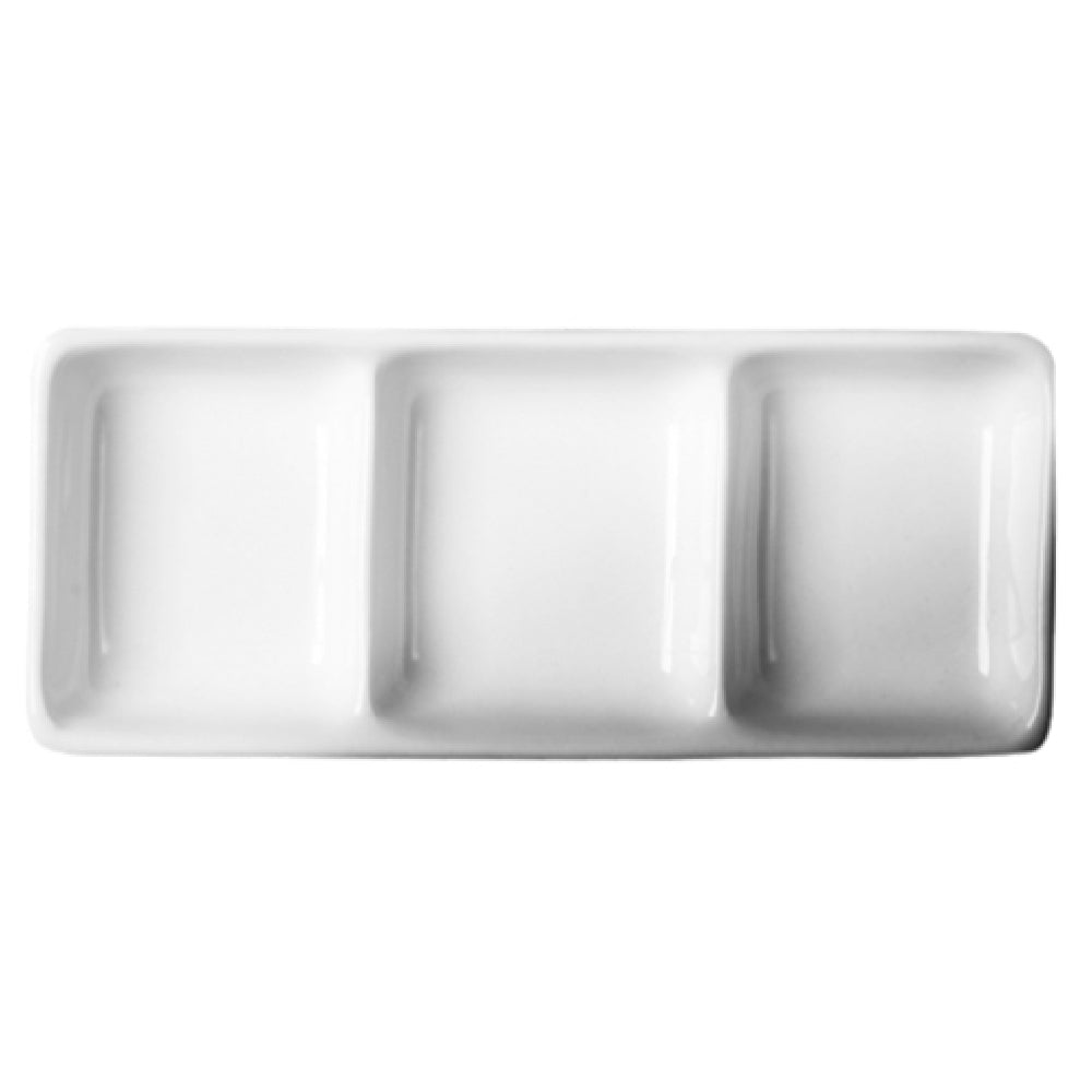 Cameo China 710-029 Divided Dish 9" X 4-1/4" X 1-3/4"H (23 Cm X 10.5 Cm X 3.5 Cm)