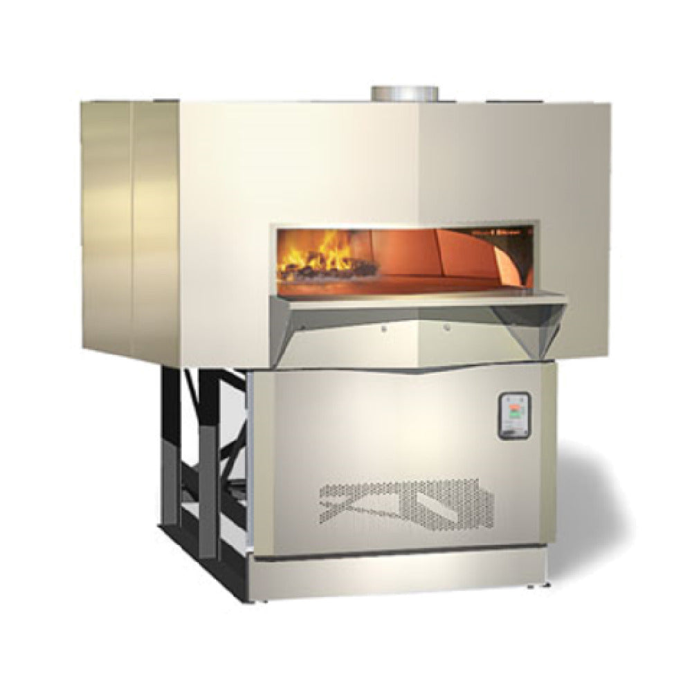Wood Stone WS-MS-7-W-IR Mt. Rainier Stone Hearth Oven Wood Burner With Infrared Burner Under Hearth As An Assist