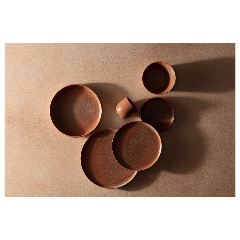 Zwiesel Fortessa CT.ICE.TR.107 - Iceland Terra Rosa Small High Sided Plate, 6" X 1" (15x3cm)