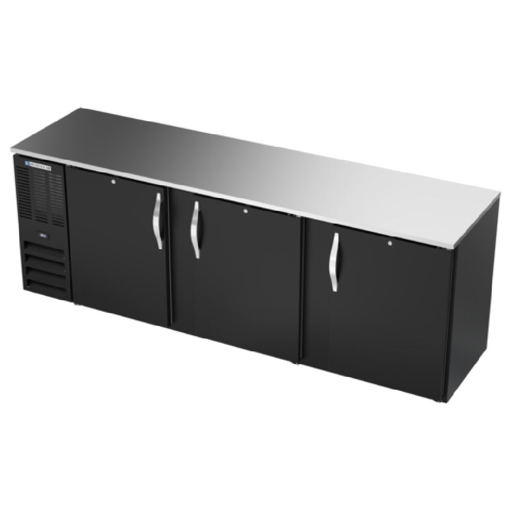 Beverage Air BBN94HC-B - Refrigerated Back Bar Storage Cabinet, Three-section, 94"W X 26-3/8"D X 34"H