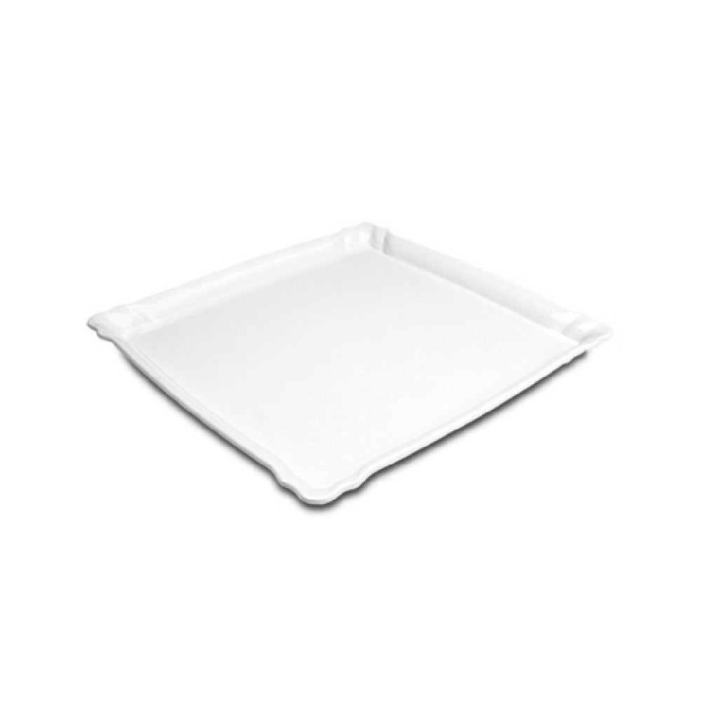 Steelite DFTSQ11CF020 Tray 11"W X 11"D X 1-1/4"H Café White