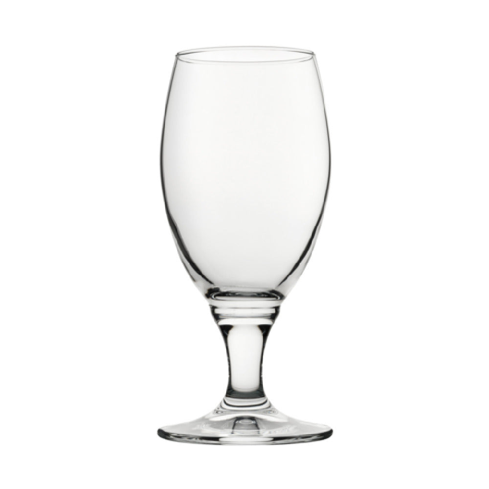 Steelite P440032 Stemmed Beer Glass 13.25 Oz. (H 6-1/2" M 3" T 2-1/2" B 3-1/4") Soda Lime